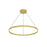 Kuzco Lighting Inc Cerchio 32-in Brushed Gold LED Pendant