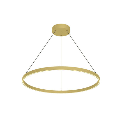 Kuzco Lighting Inc Cerchio 32-in Brushed Gold LED Pendant