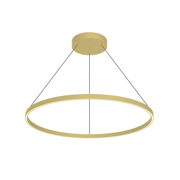 Cerchio 36-in Brushed Gold Led Pendant | PD87736-BG