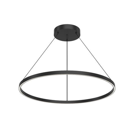 Cerchio 36-in Black Led Pendant | PD87736-BK-UNV-010