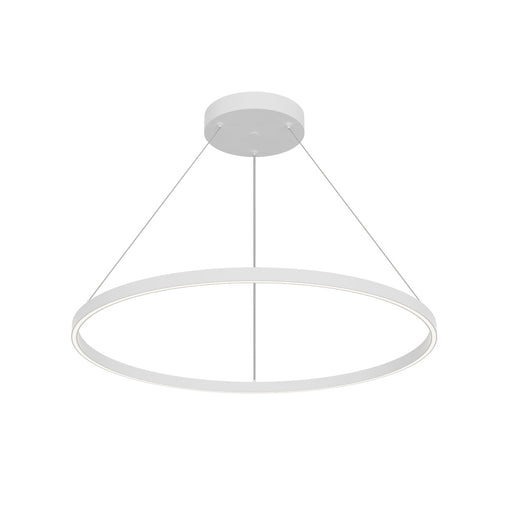 Cerchio 36-in White Led Pendant | PD87736-WH-UNV-010