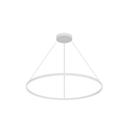 Cerchio 48-in White Led Pendant | PD87748-WH-UNV-010