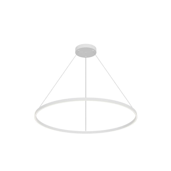 Cerchio 48-in White Led Pendant | PD87748-WH-UNV-010