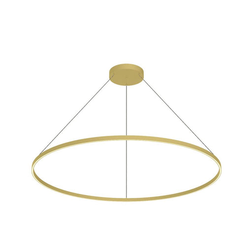 Kuzco Lighting Inc Cerchio 60-in Brushed Gold LED Pendant