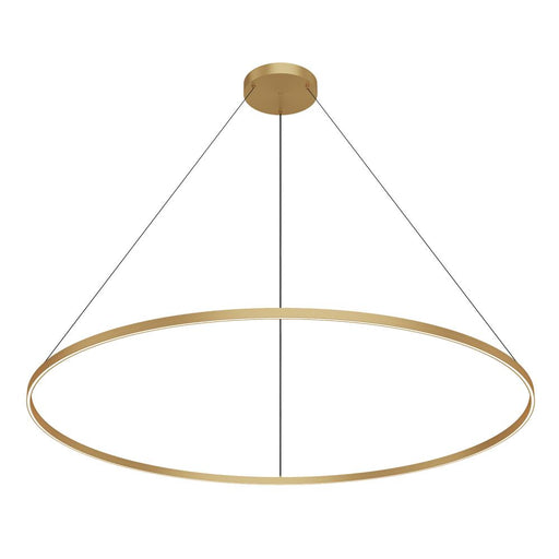 Cerchio 72-in Brushed Gold Led Pendant | PD87772-BG-UNV-010