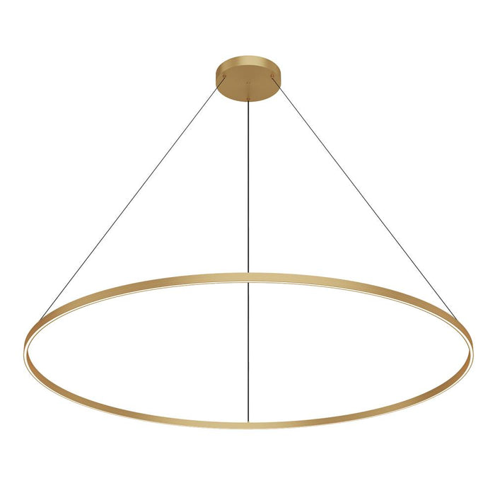 Cerchio 72-in Brushed Gold Led Pendant | PD87772-BG-UNV-010