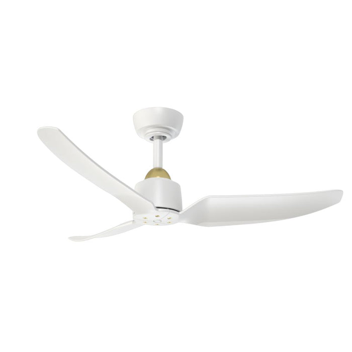 Hugo 42-in Brushed Gold/matte White Fan Ceiling Fan | CF92942-BG/WH