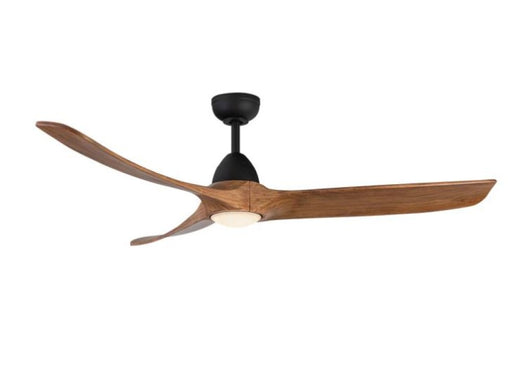 Baylor 60-in Matte Black/natural Wood Led Ceiling Fan | CF97860-MB/NW-5CCT