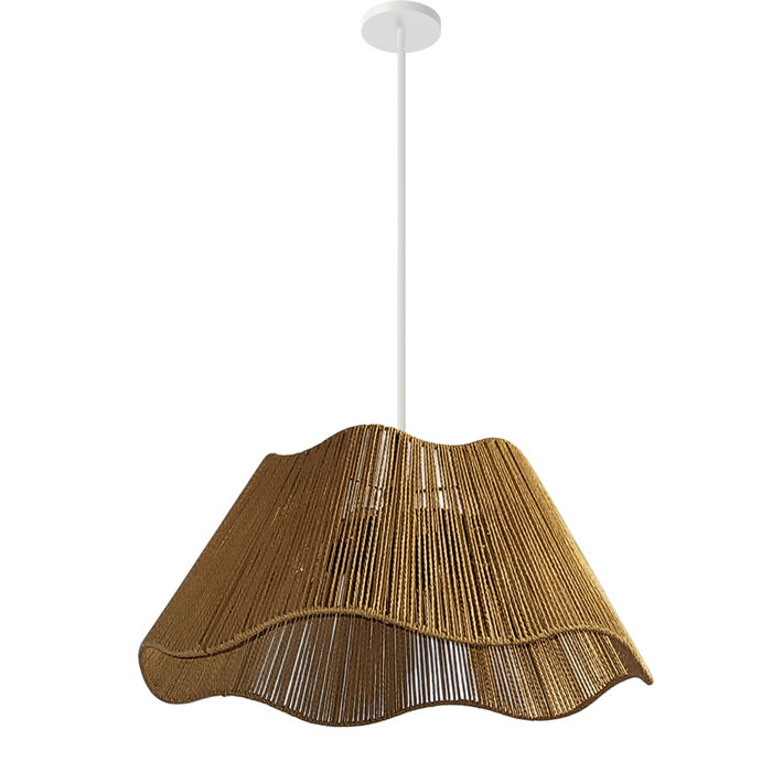 3 Light  Chandelier, Mw W/ Rope Shade | CGN-243C-MW