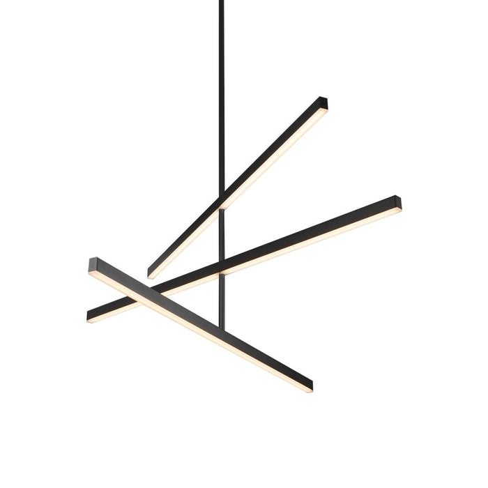 Vega 45-in Black Led Chandeliers | CH10345-BK-UNV