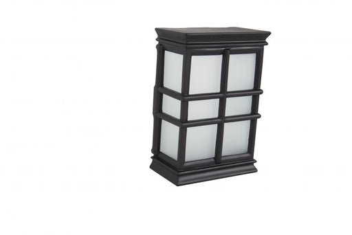 Craftmade Hand-Carved Window Pane Chime in Flat Black w/ White Glass