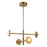 Elixir 22-in Brushed Gold Led Chandelier | CH15504-BG-UNV