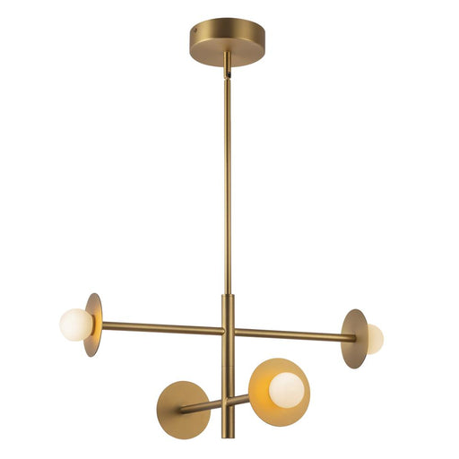 Elixir 22-in Brushed Gold Led Chandelier | CH15504-BG-UNV