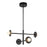 Elixir 22-in Black Led Chandelier | CH15504-BK-UNV