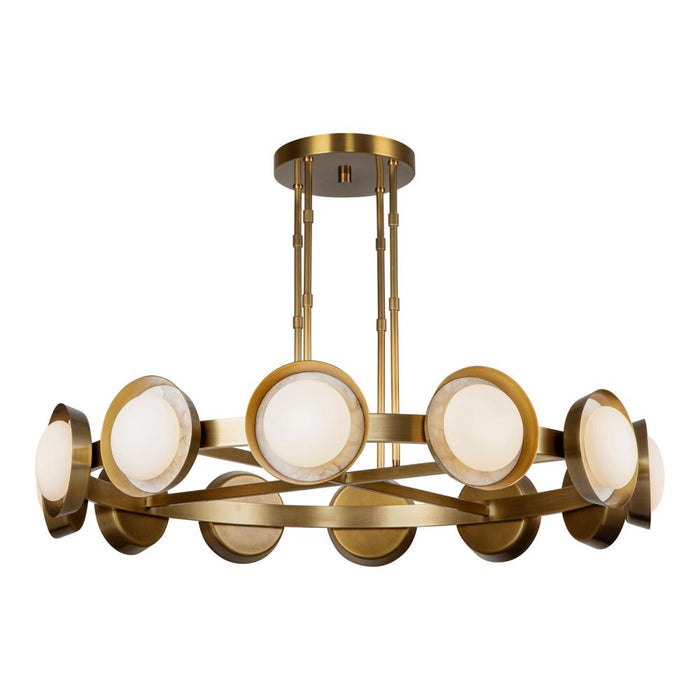 Alonso 50-in Vintage Brass Led Chandeliers | CH320050VB-UNV