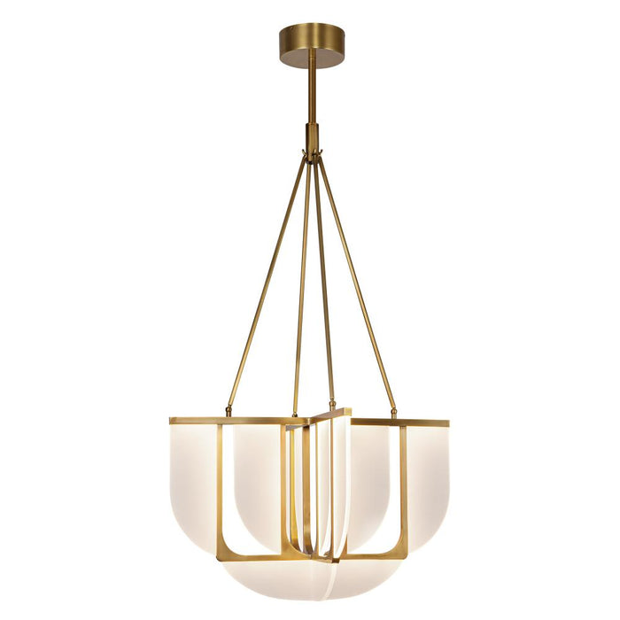 Anders 30-in Vintage Brass Led Chandeliers | CH336830VB-UNV