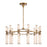 Edwin 38-in Vintage Brass/frosted Ribbed Glass Led Chandeliers | CH348038VBFR-UNV
