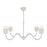 Effie 39-in Antique White/opal Glass Socket Chandelier | CH558439AWOP
