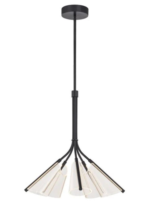 Mulberry 28-in Black/light Guide Led Chandeliers | CH62628-BK/LG-UNV