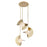 Scorpio 27-in Metallic Brass/opal Glass Led Chandelier | CH65127-MRB/OP-UNV