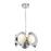 Cleo 16-in Chrome/opal Glass Led Chandelier | CH77916-CH/OP-UNV