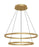 Cerchio 32-in Brushed Gold Led Chandeliers | CH87232-BG-UNV-010