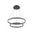 Cerchio 32-in Black Led Chandeliers | CH87832-BK-UNV-010