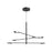 Rotaire 36-in Black Led Chandeliers | CH90136-BK-UNV