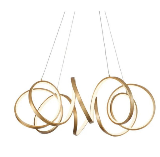 Synergy 34-in Antique Brass Led Chandeliers | CH93834-AN-UNV-010