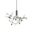 Moto 39-in Black Led Chandeliers | CH97139-BK-UNV