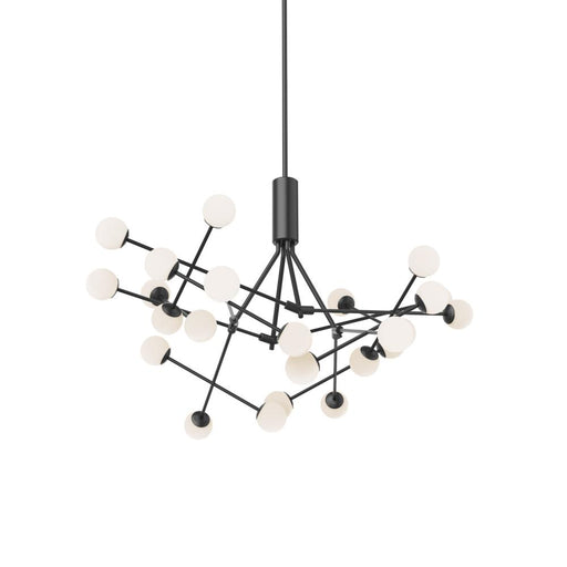 Moto 39-in Black Led Chandeliers | CH97139-BK-UNV