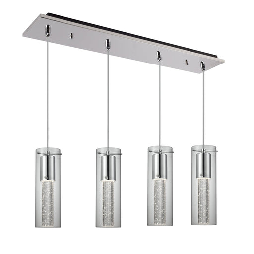 Champagne 25-in Chrome 4-light Multi Pendant | MP4401CH-04