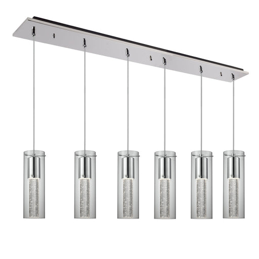 Champagne 42-in Chrome 6-light Multi Pendant | MP4401CH-06