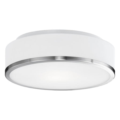 Kuzco Lighting Inc Charlie 12-in Brushed Nickel LED Flush Mount