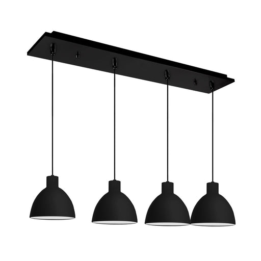 Chroma 28-in Black 4-light Multi Pendant | MP1706BK-04