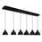 Chroma 42-in Black 6-light Multi Pendant | MP1706BK-06