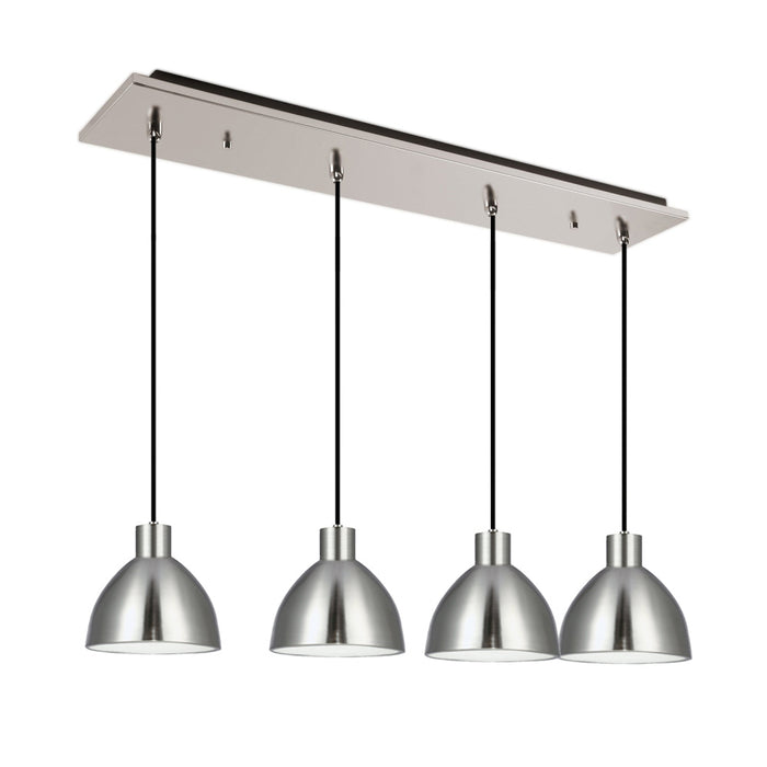 Chroma 28-in Brushed Nickel 4-light Multi Pendant | MP1706BN-04