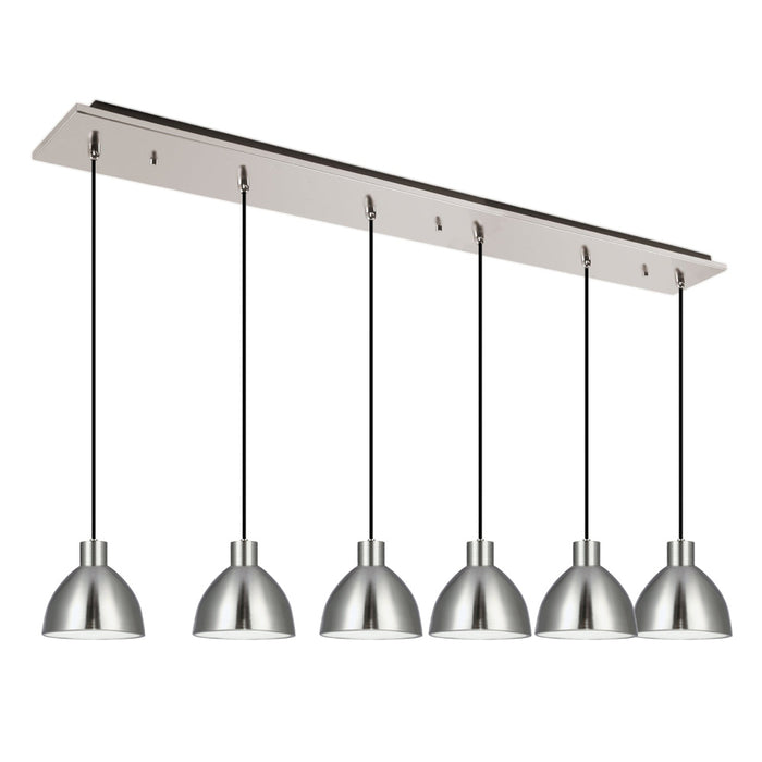 Chroma 42-in Brushed Nickel 6-light Multi Pendant | MP1706BN-06