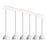 Chroma 42-in Glossy White 6-light Multi Pendant | MP1706WG-06