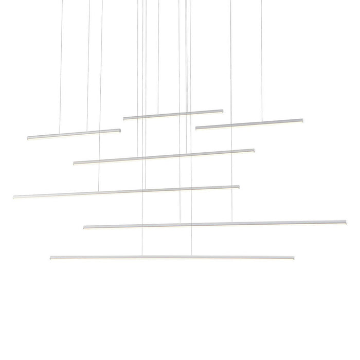 Kuzco Lighting Inc Chute Motion 70-in White LED Multi Pendant