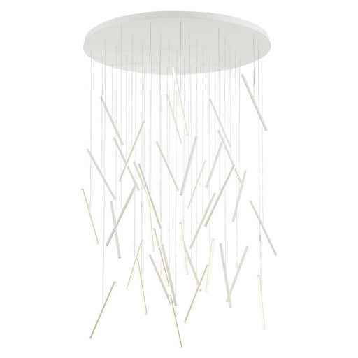 Chute 50-in White Led Multi Pendant | MP14850-WH