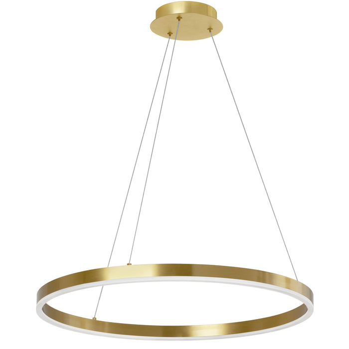 30w Chandelier, Agb W/ Fr Acrylic Diffuser | CIR-2434C-AGB