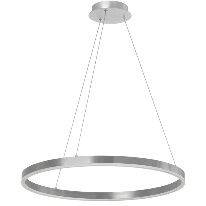 34w Chandelier, Sv With Fr Acrylic Diffuser | CIR-2434C-SV