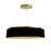 34w Chandelier, Agb W/ Blk Shade | CIR-2634C-AGB-698