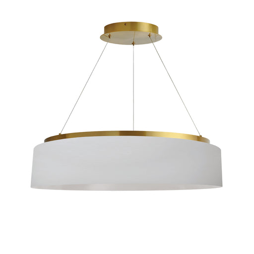 34w Chandelier, Agb W/ Wh Shade | CIR-2634C-AGB-790