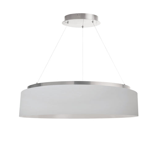 34w Chandelier, Sv W/ Wh Shade | CIR-2634C-SV-790
