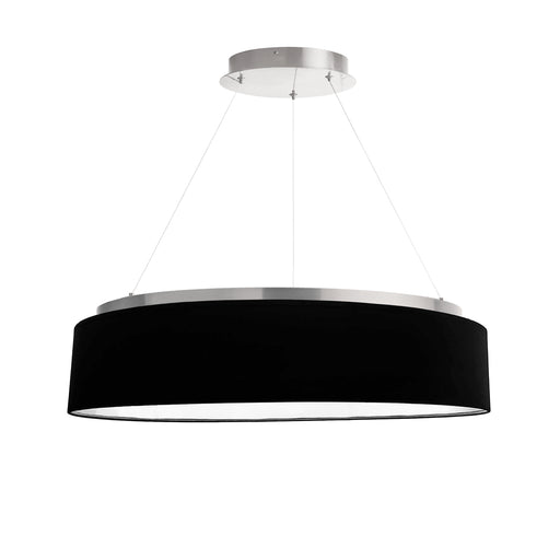 34w Chandelier, Sv W/ Blk Shade | CIR-2634C-SV-797