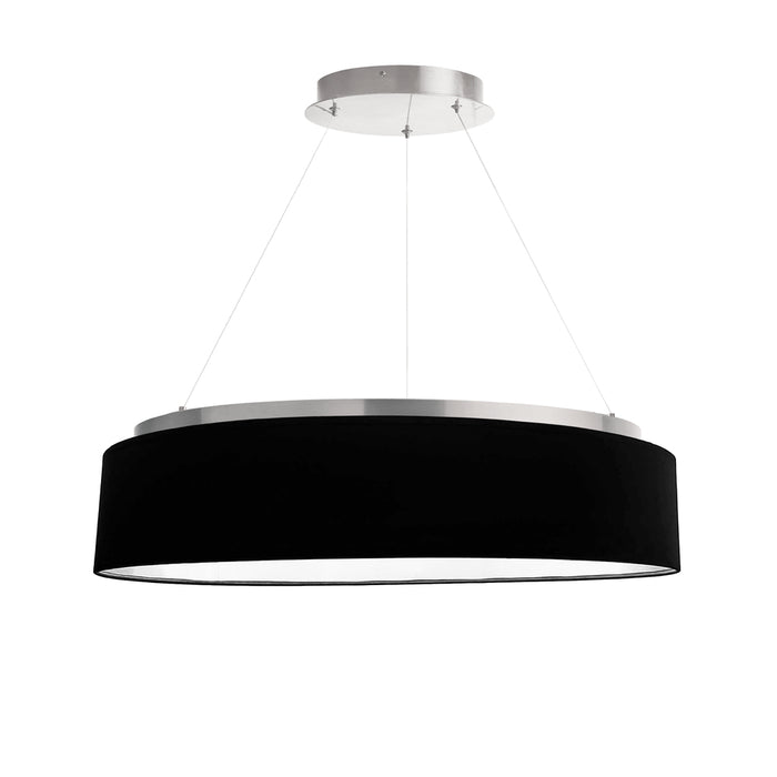 34w Chandelier, Sv W/ Blk Shade | CIR-2634C-SV-797