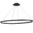 63w Horiz Chandelier, Mb W/ Wh Silicone Diffuser | CIR-4463C-MB