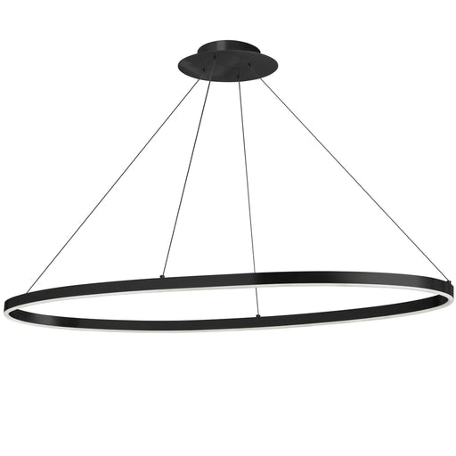 63w Horiz Chandelier, Mb W/ Wh Silicone Diffuser | CIR-4463C-MB